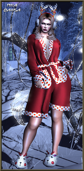 Second Life Marketplace - **PHIA BANSA CHRISTMAS BATHROBE COMPLET OUTFIT**